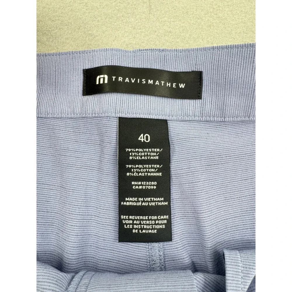 TravisMathew‎ Mens Size 40 Lavender Purple Heathered Performance Golf Shorts